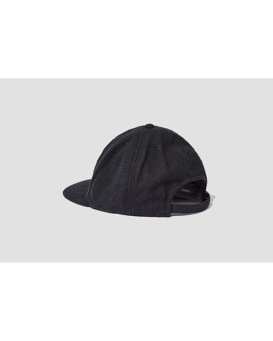 Comoli Black Round Hat for men