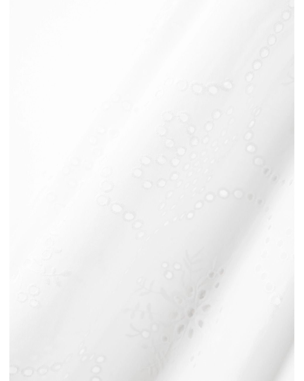 Matteau White Anglaise Cotton Mini Dress
