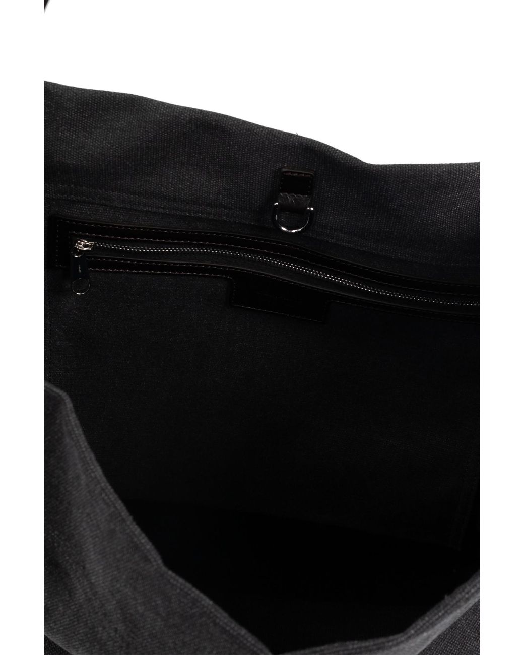 Lemaire Black Zip-Up Top Handle Bag