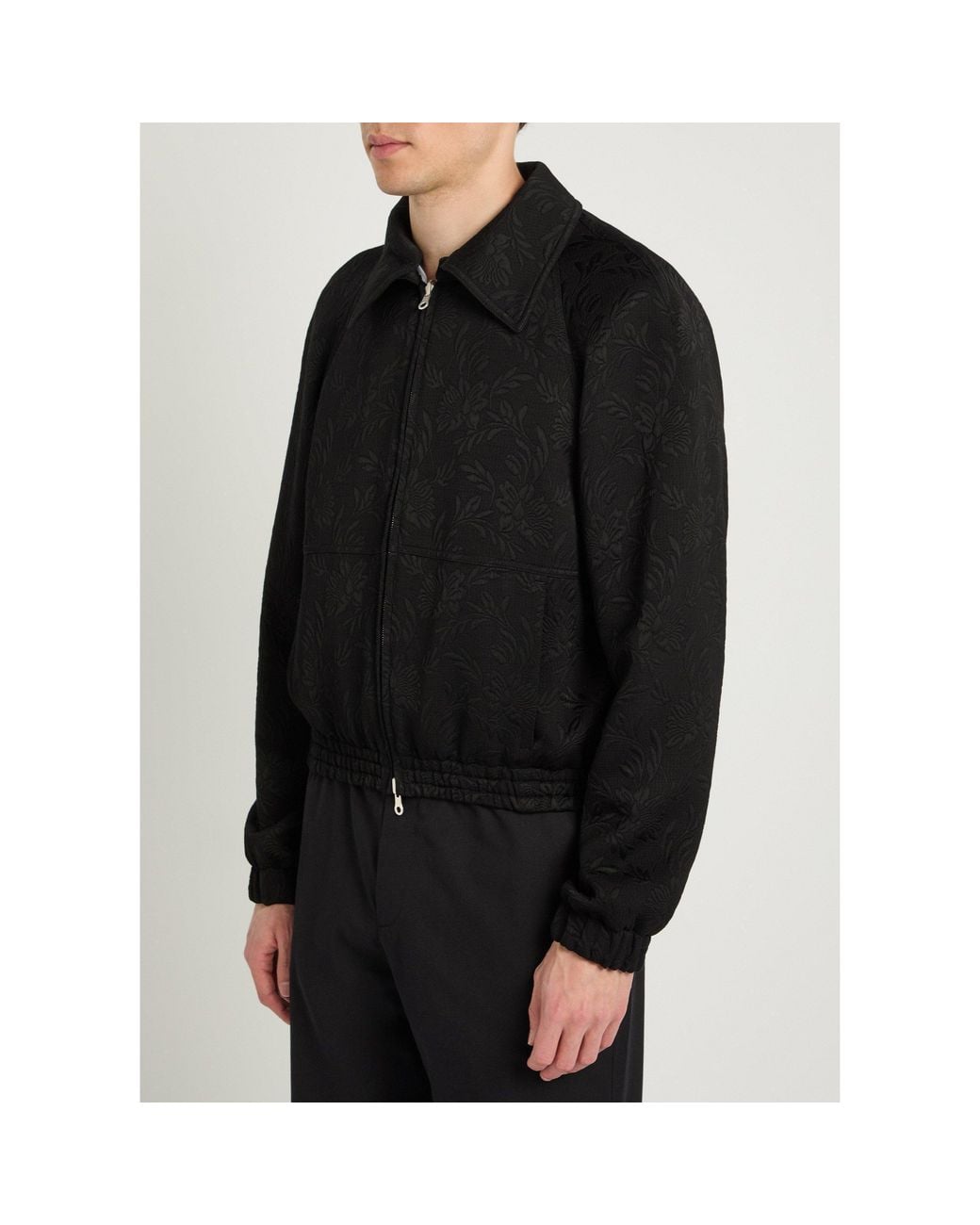 Dries Van Noten Black Reversible Patterned Jacket for men