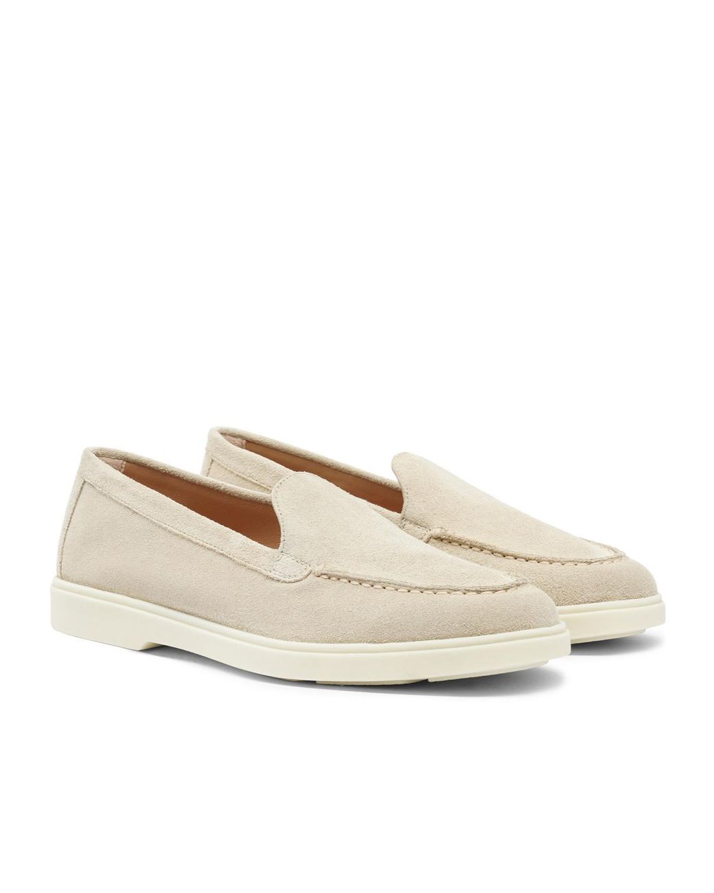 Santoni Natural Logo Moulded Loafers
