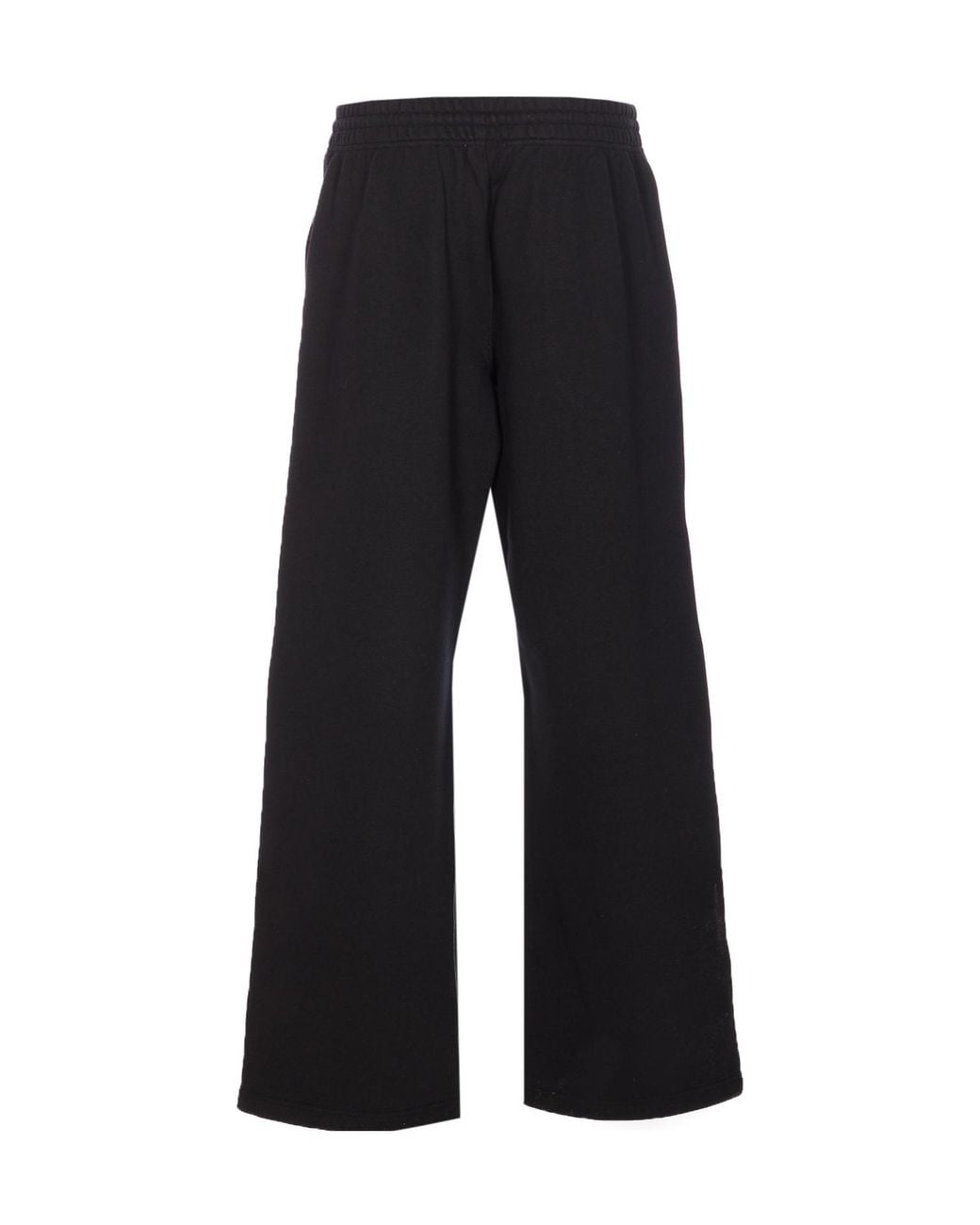 Burberry Black Logo Printed Drawstring Track Trousers