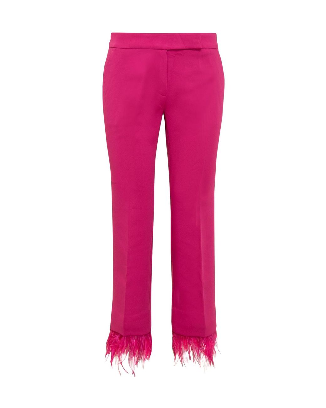 Michael Kors Pink Michael Feather Detailed Stretch Trousers