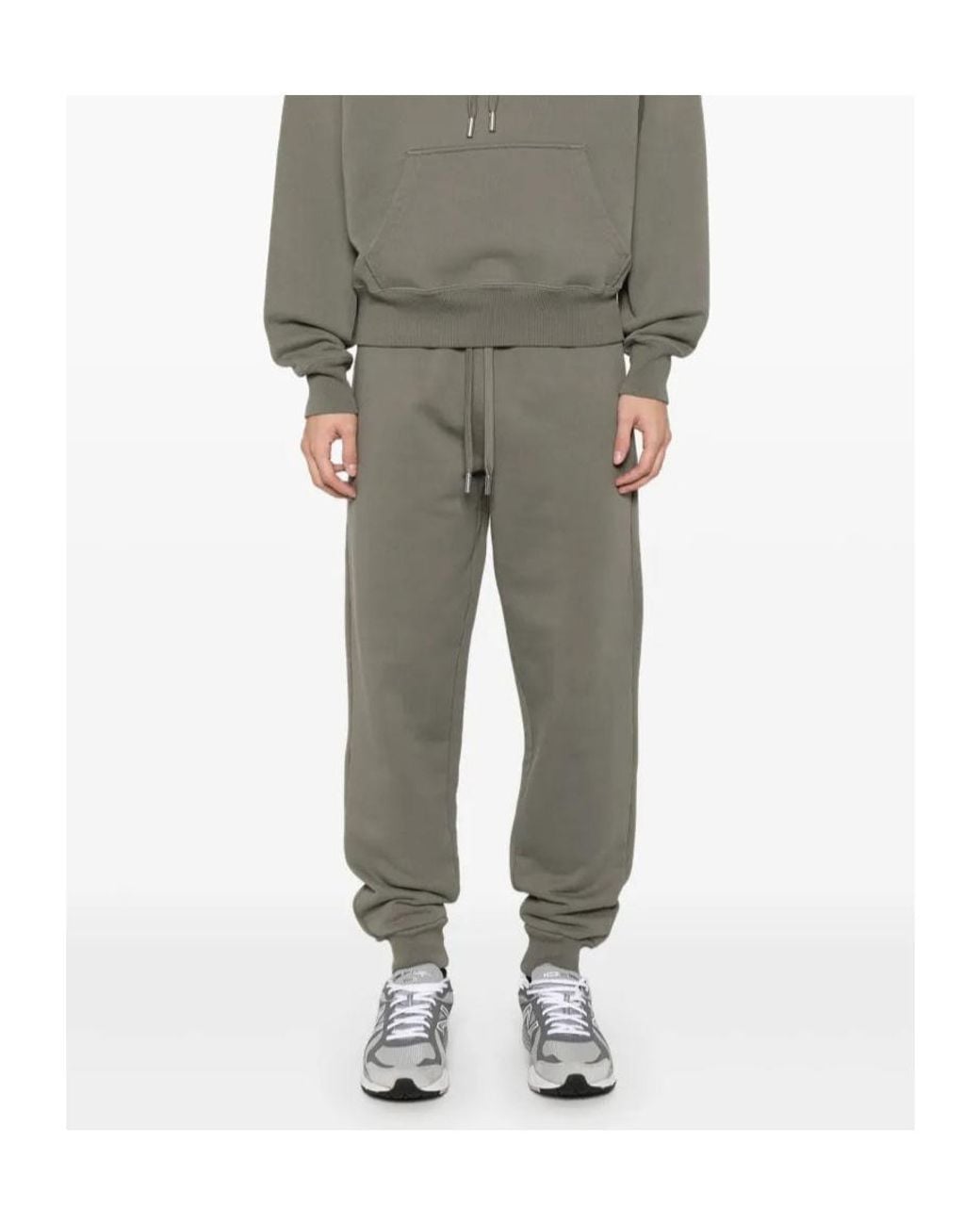 AMI Gray Ami Ami De Coeur Drawstring Track Pants for men