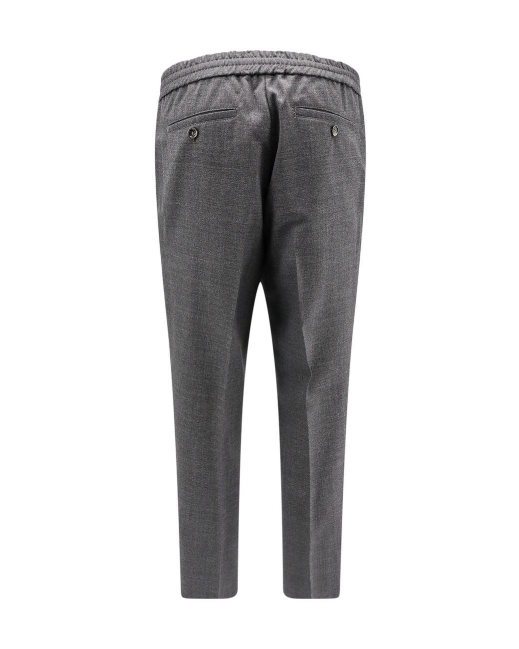 AMI Gray ミッドライズ テーラードカット パンツ for men