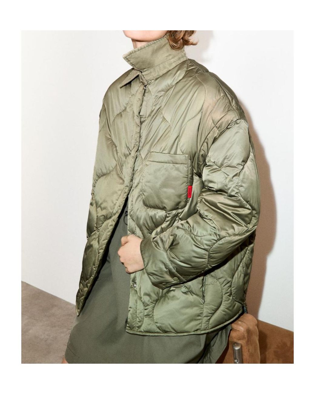 MAX&Co. Green Padded Shacket