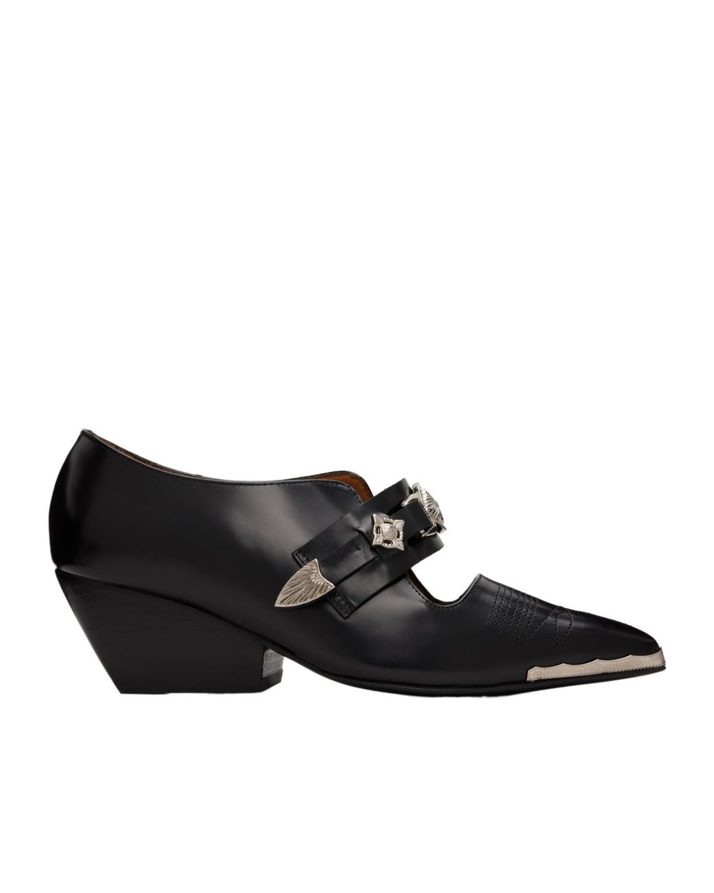 Toga Black Polido High Heels