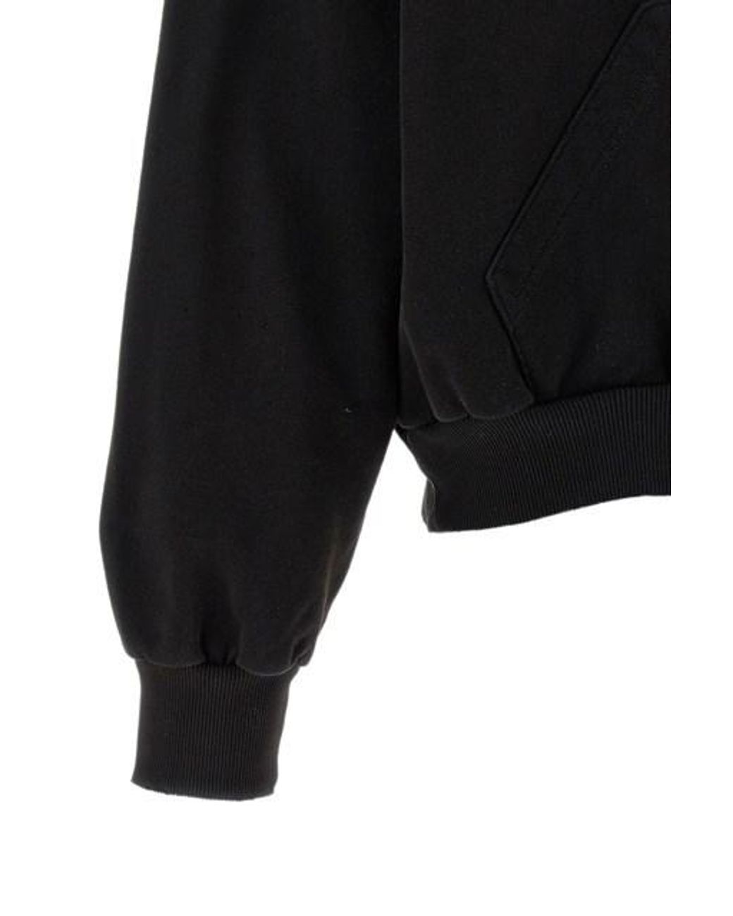 MM6 by Maison Margiela Black Drawstring Hoodie