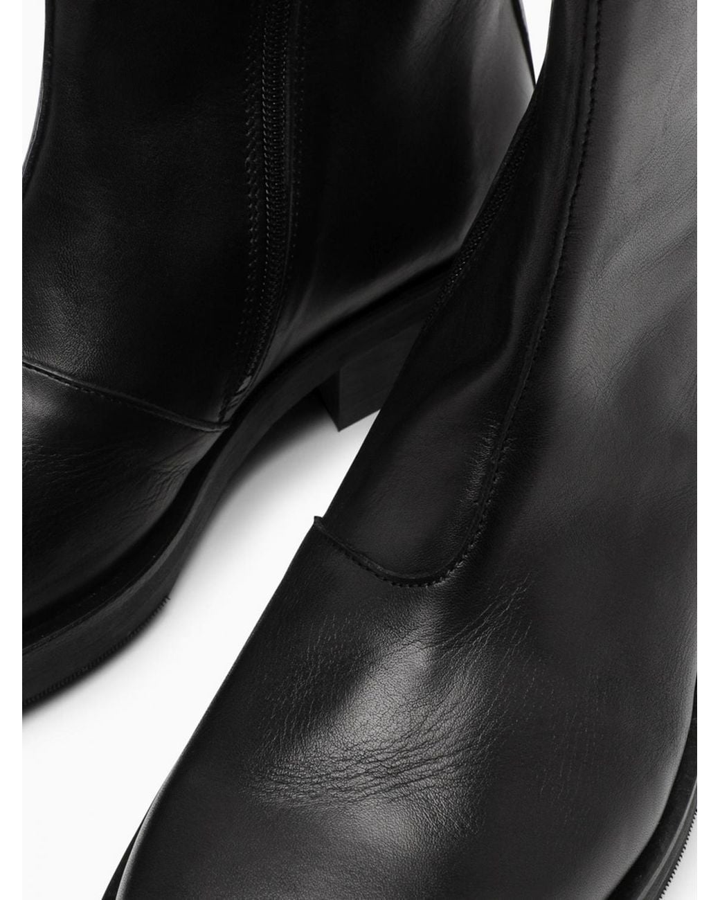 Our Legacy Black Round-Toe Short Boots for men