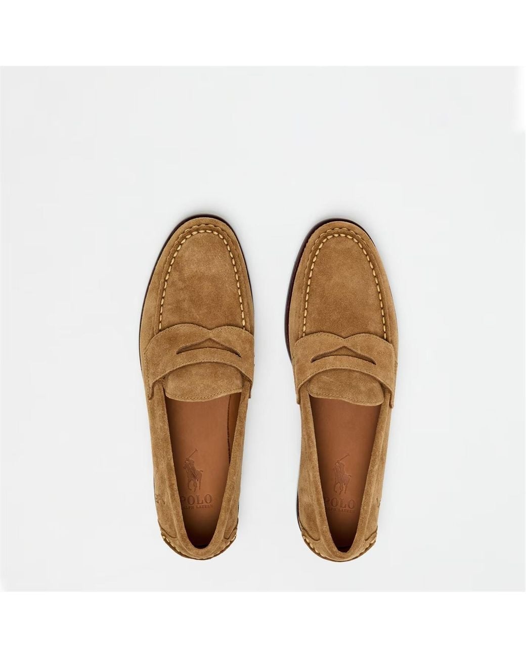 Polo Ralph Lauren Brown Logo Loafers for men