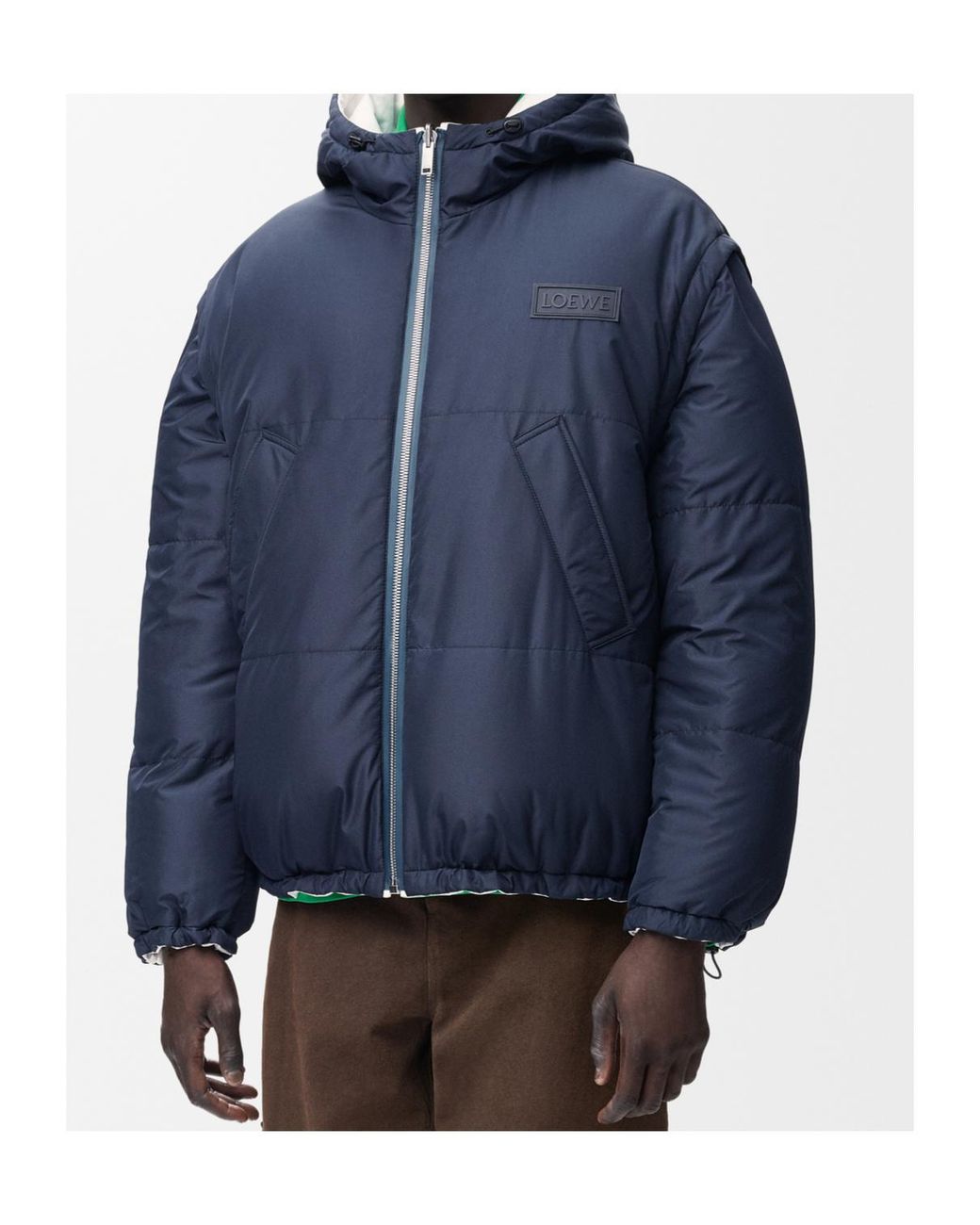Loewe White Puffer Jacket for men