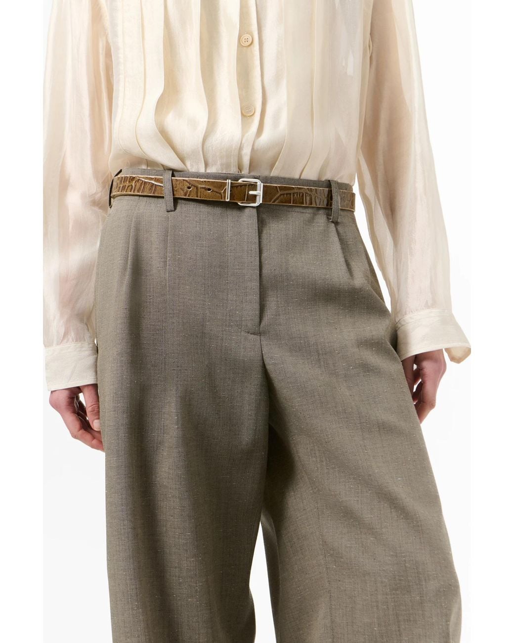 Our Legacy White Hook Belt for men