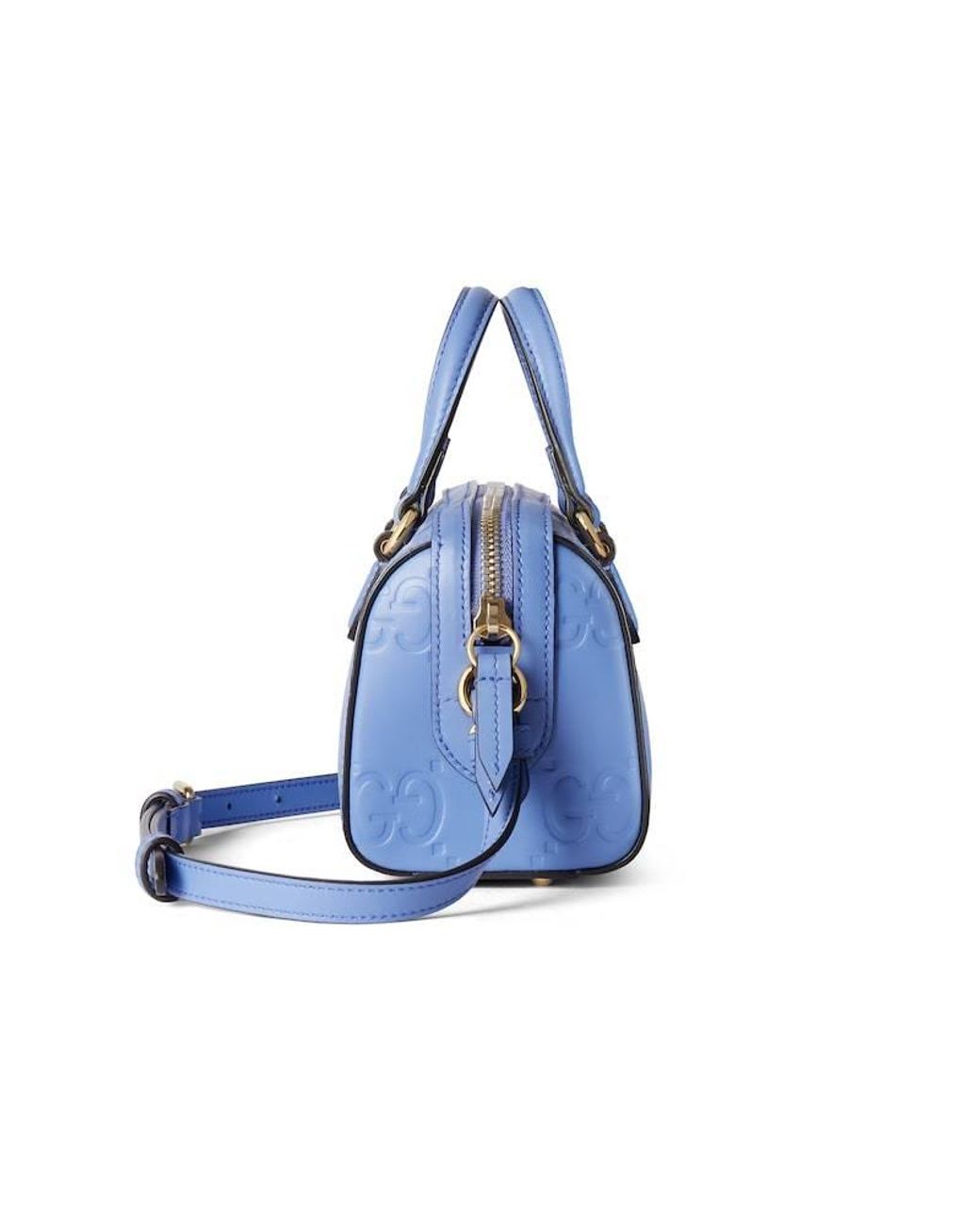 Gucci Blue Gg Super Mini Handbag