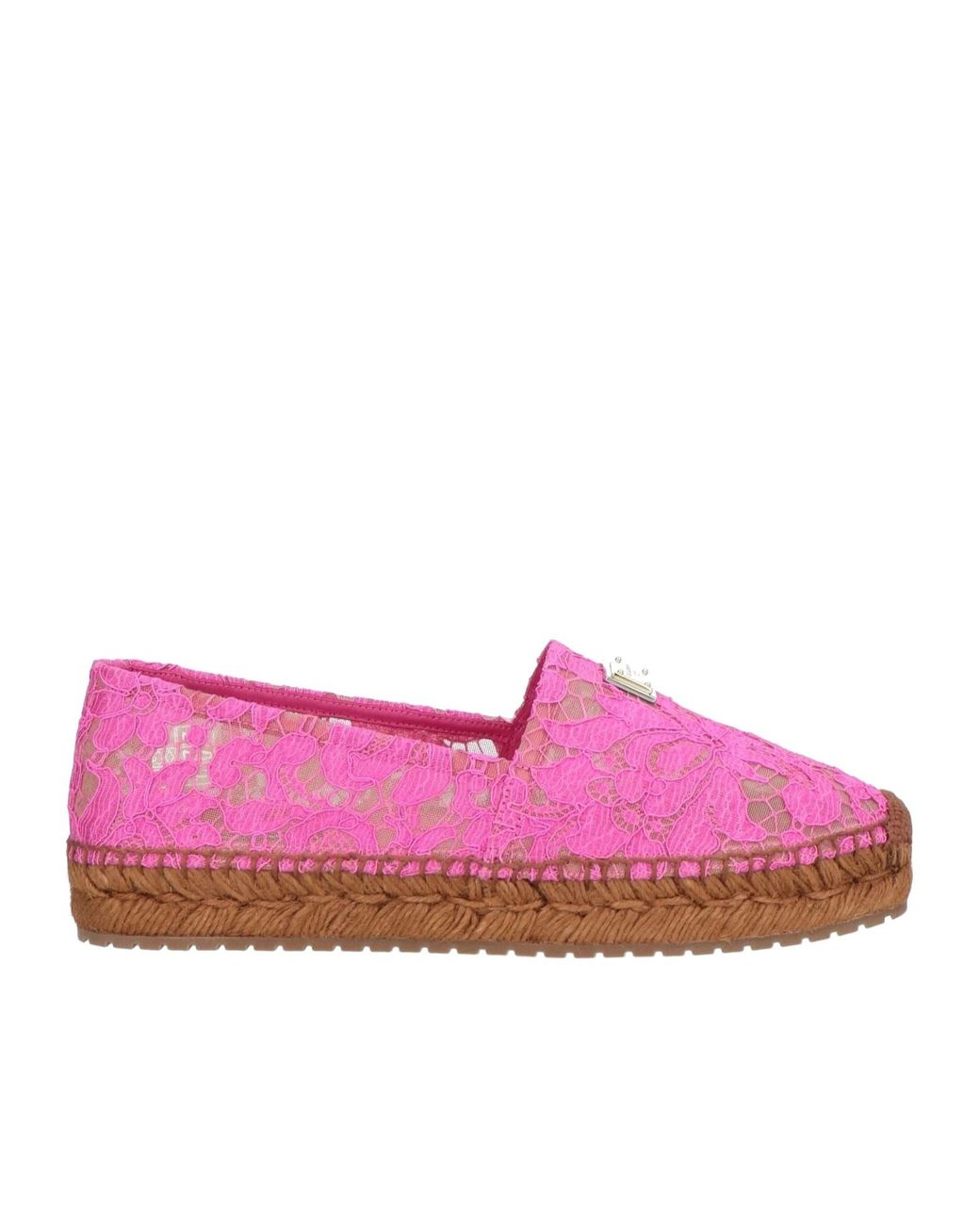 Dolce & Gabbana Pink Solid Color Espadrilles
