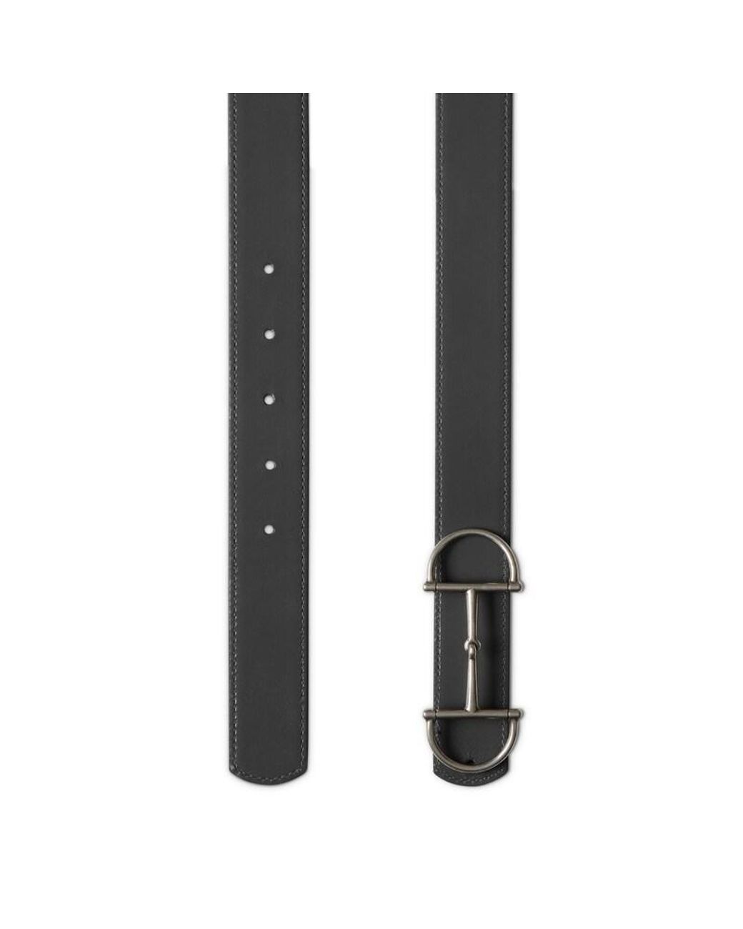Gucci White Horsebit Reversible Belt for men