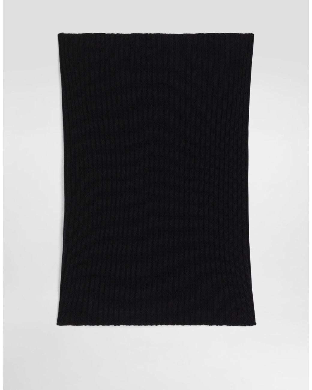 Dolce & Gabbana Black Logo Patch Snood for men
