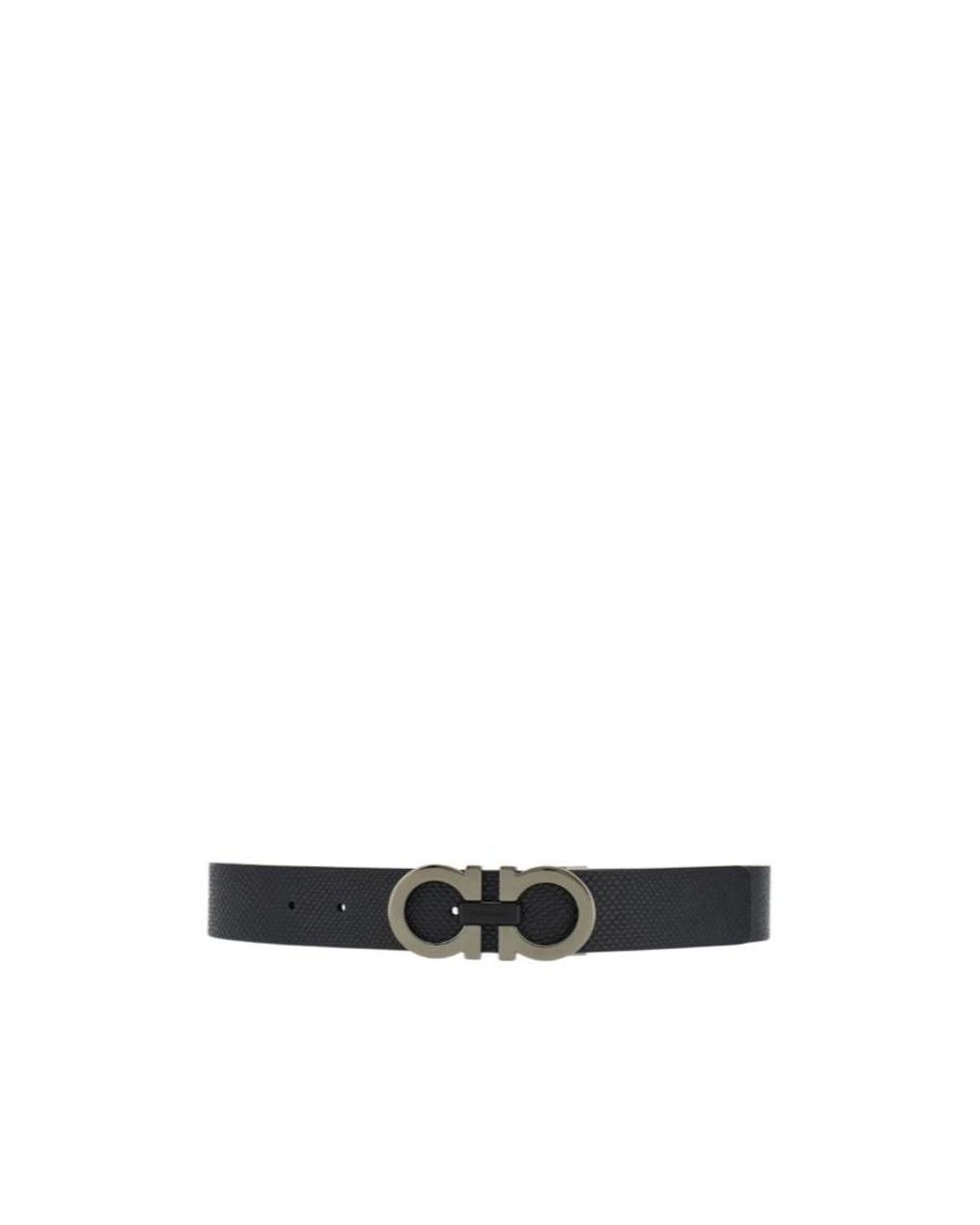 Ferragamo White Ferragamo Logo Engraved Buckled Belt for men