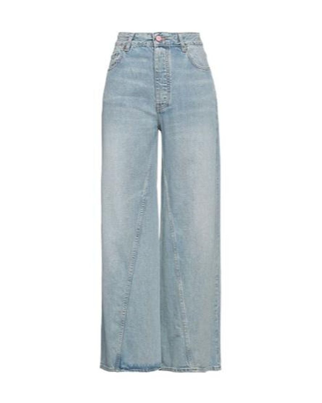 Ganni Blue Denim Trousers