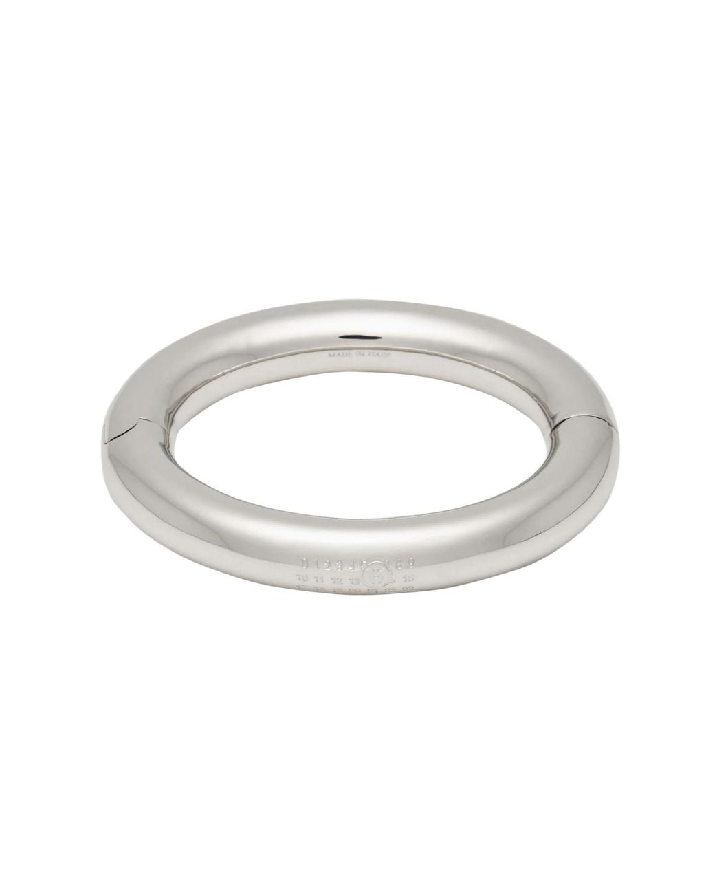 Mm6 Bangle Rings MM6 by Maison Margiela Minimalist Bangle in Metallic | Lyst