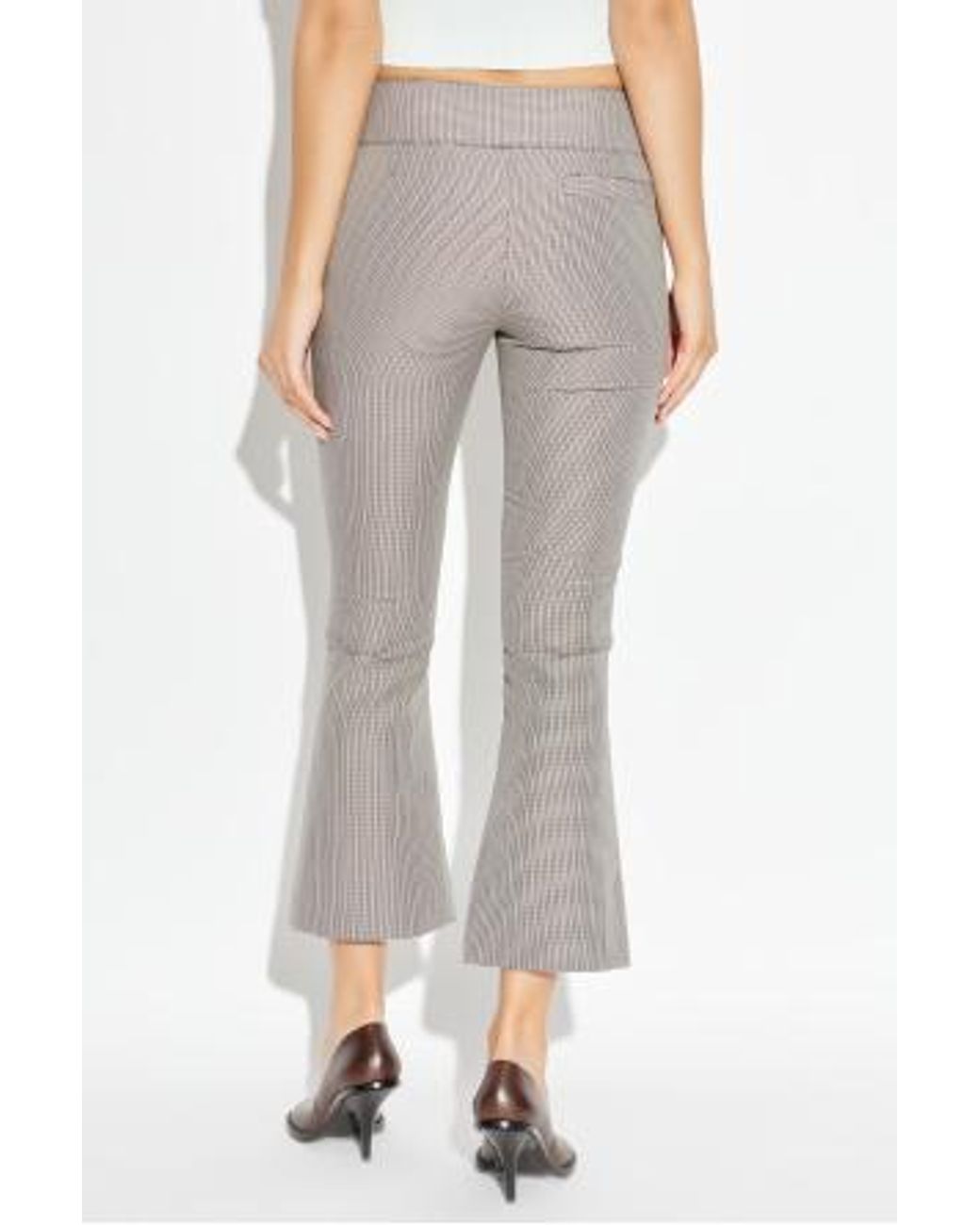 Courreges Gray Houndstooth Pattern Trousers
