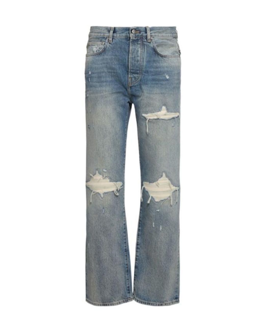 Amiri Blue Suede Straight Mx1 Jeans for men