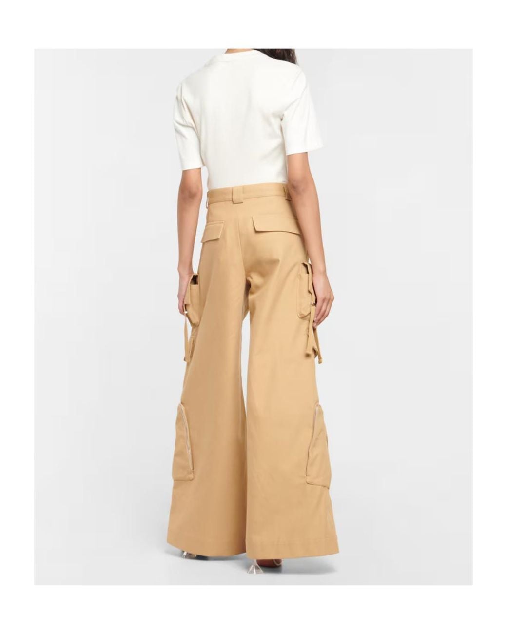 Dion Lee Natural Cotton Cargo Pants