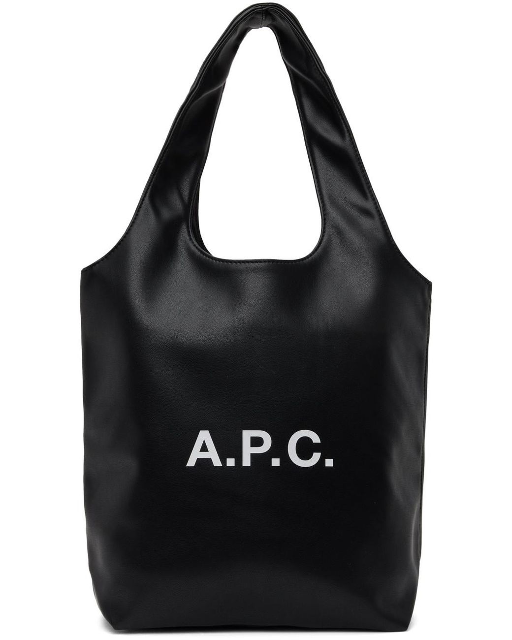 A.P.C. Black Ninon Small Top Handle Bag for men