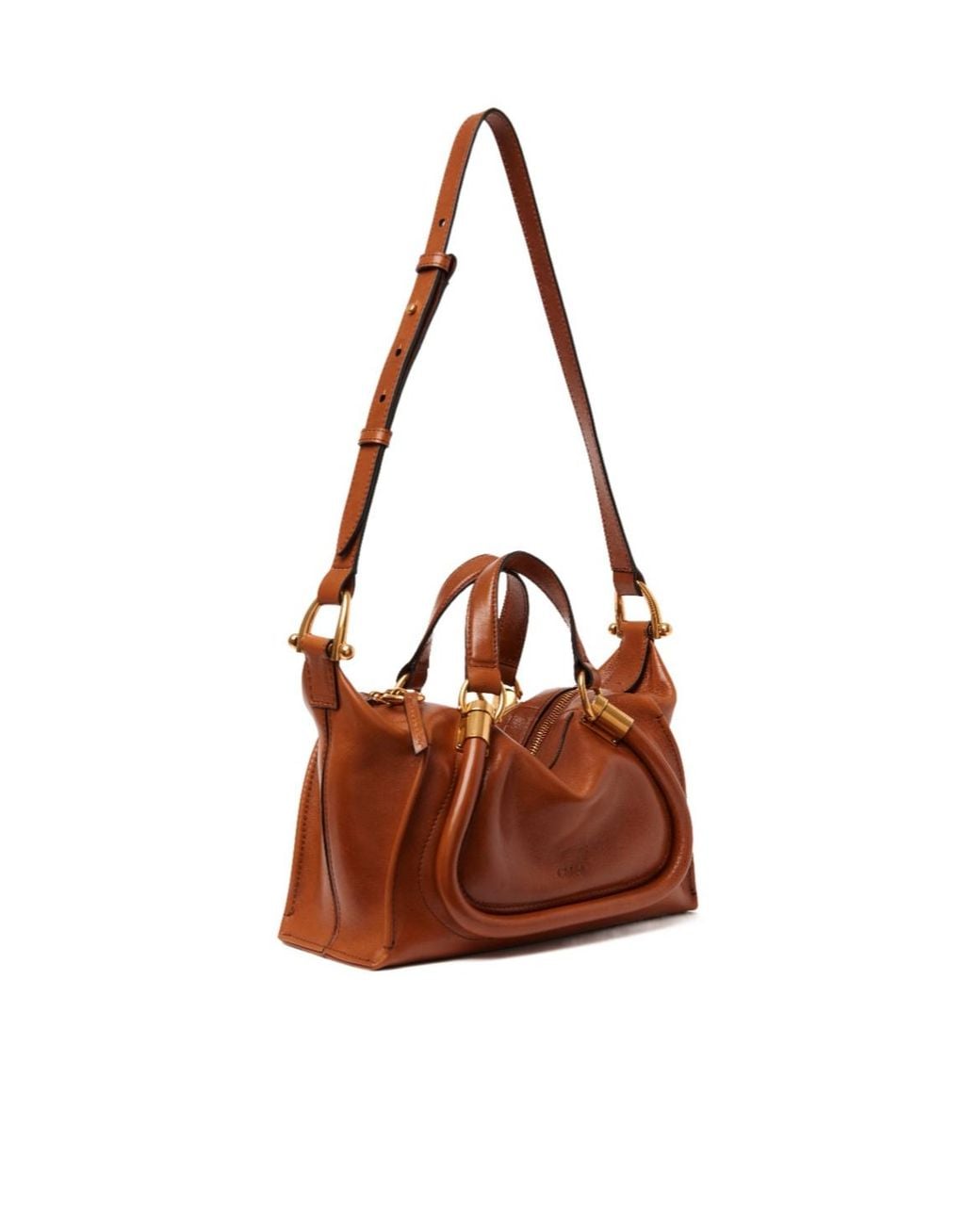 Chloé Brown Chloé Paraty 24 Small Tote Bag