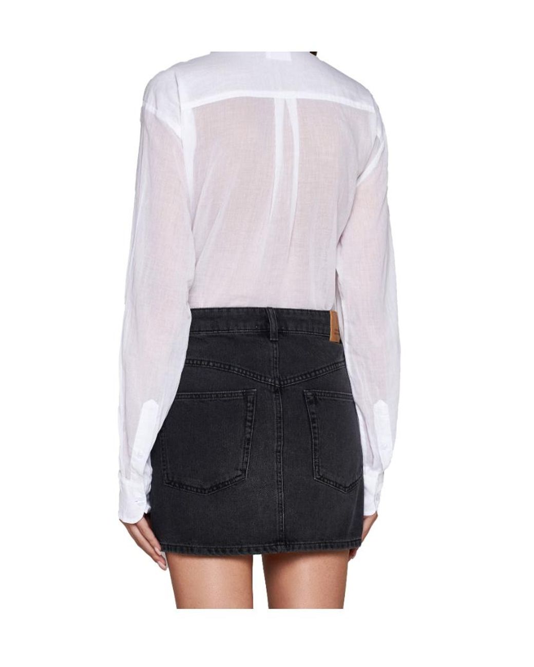 Isabel Marant Black Isabel Marant Étoile Denim Mini Skirt