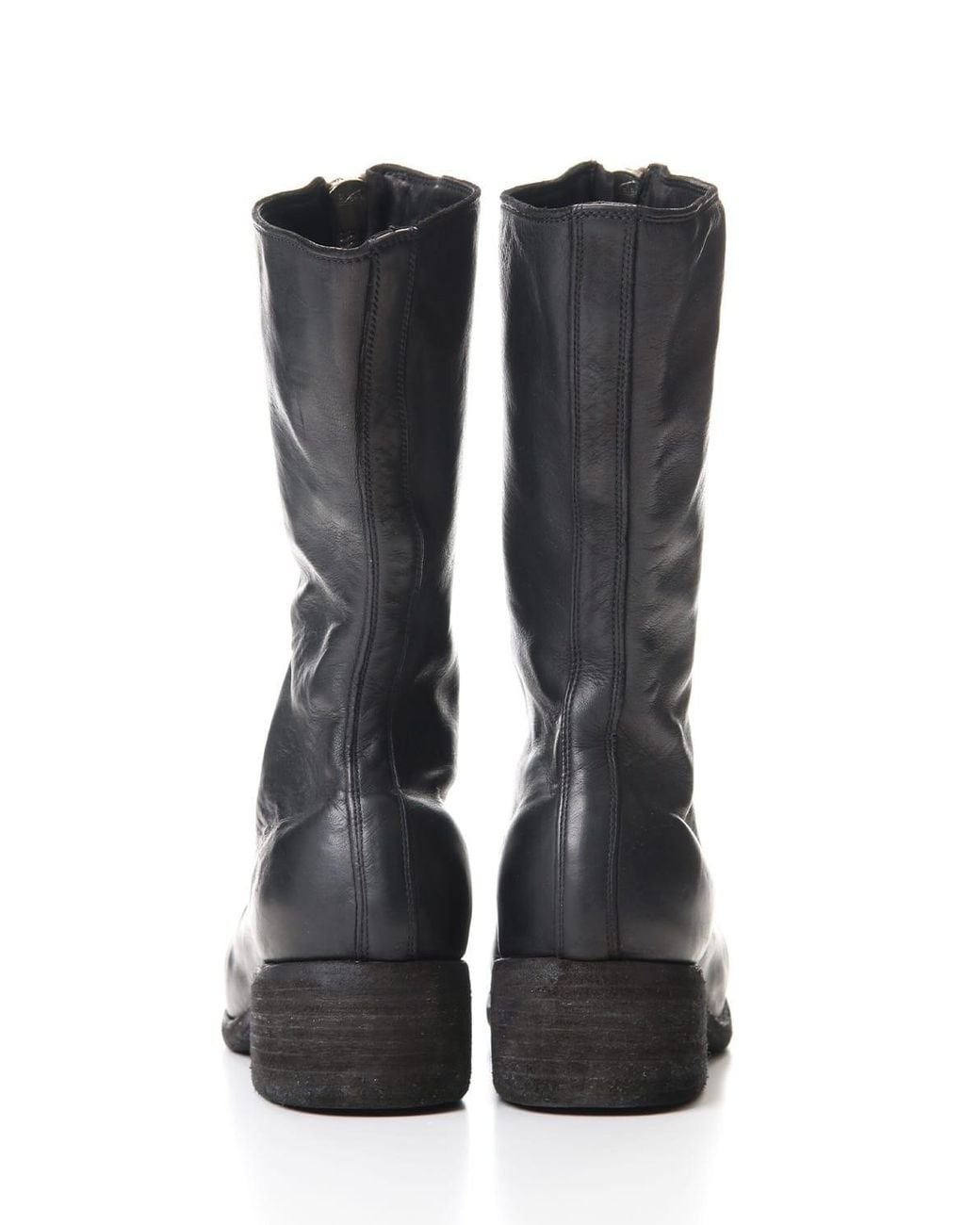Guidi Black Pl9 Front Zipper Boots