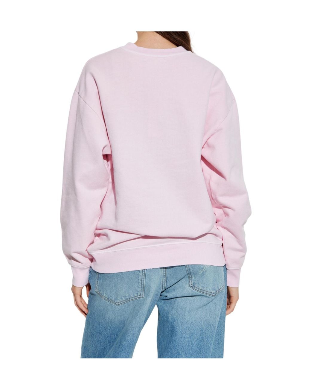 LoveShackFancy Pink Palo Embroidered Sweatshirt