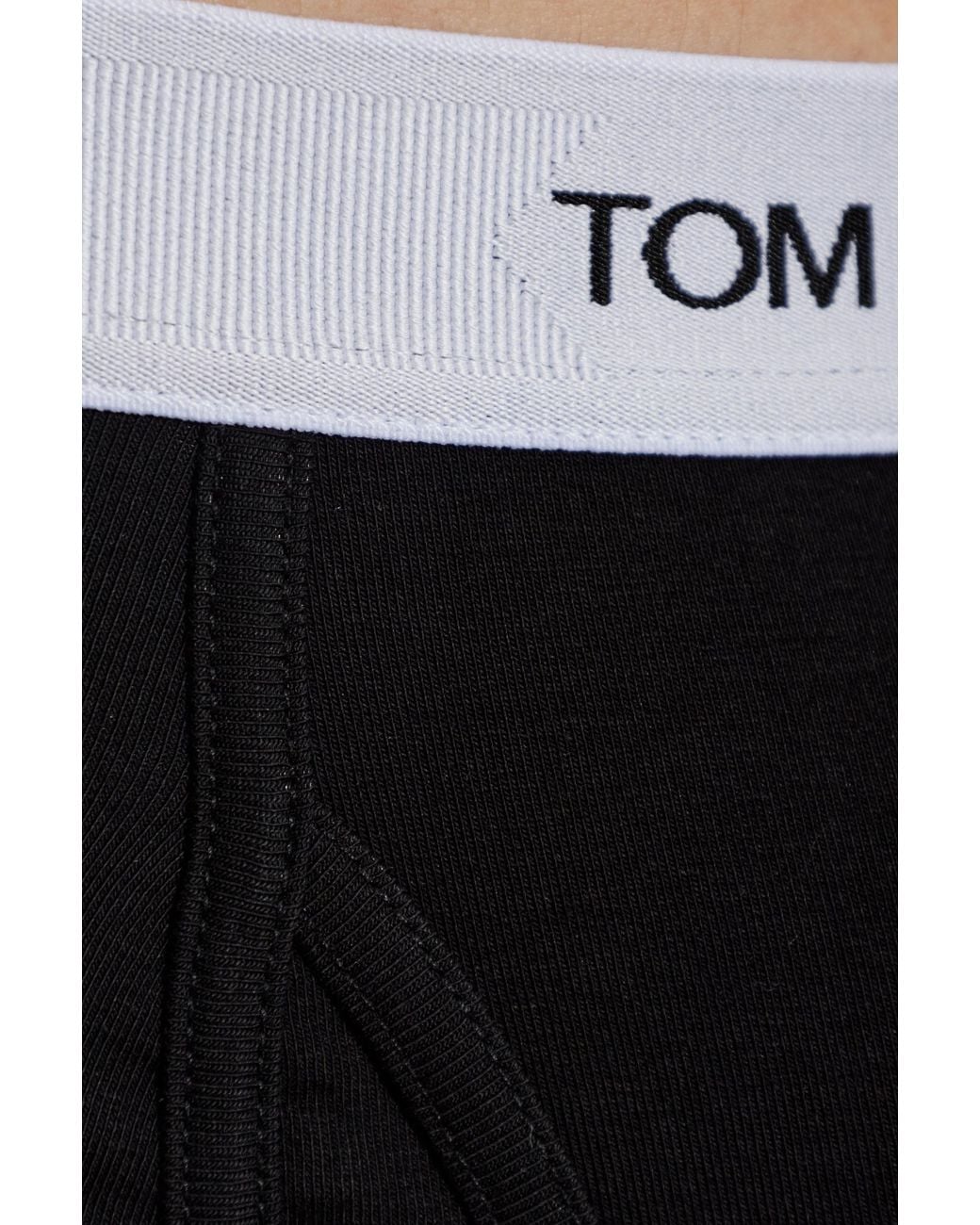 Tom Ford Black Logo-Waistband Boxer Briefs for men