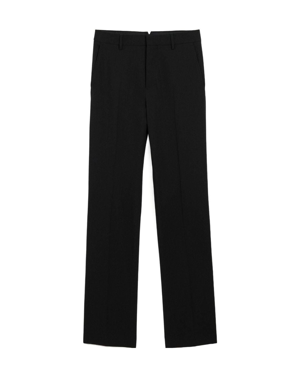 AMI Black Straight Leg Trousers for men