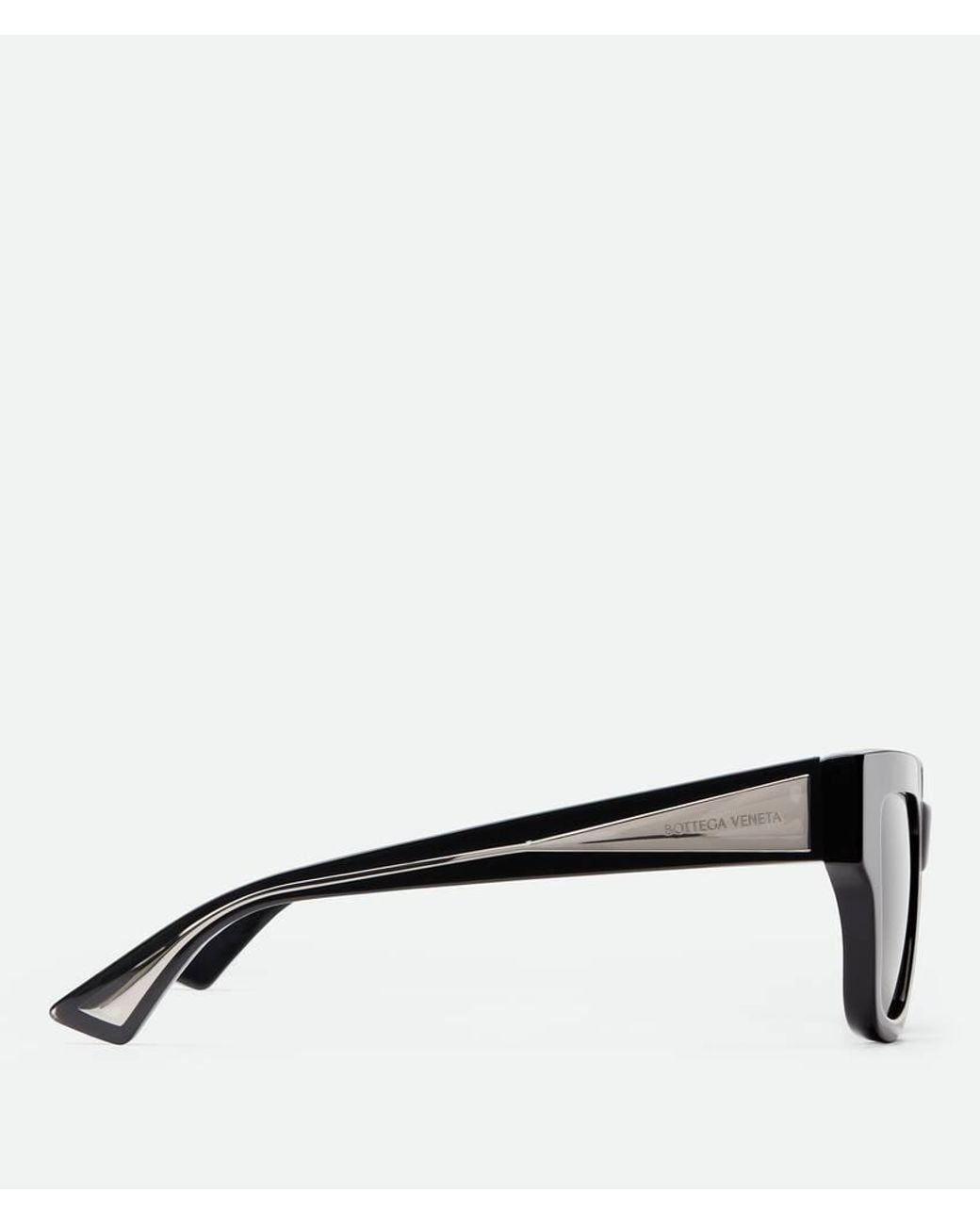 Bottega Veneta Black Eyewear Square Frame Sunglasses