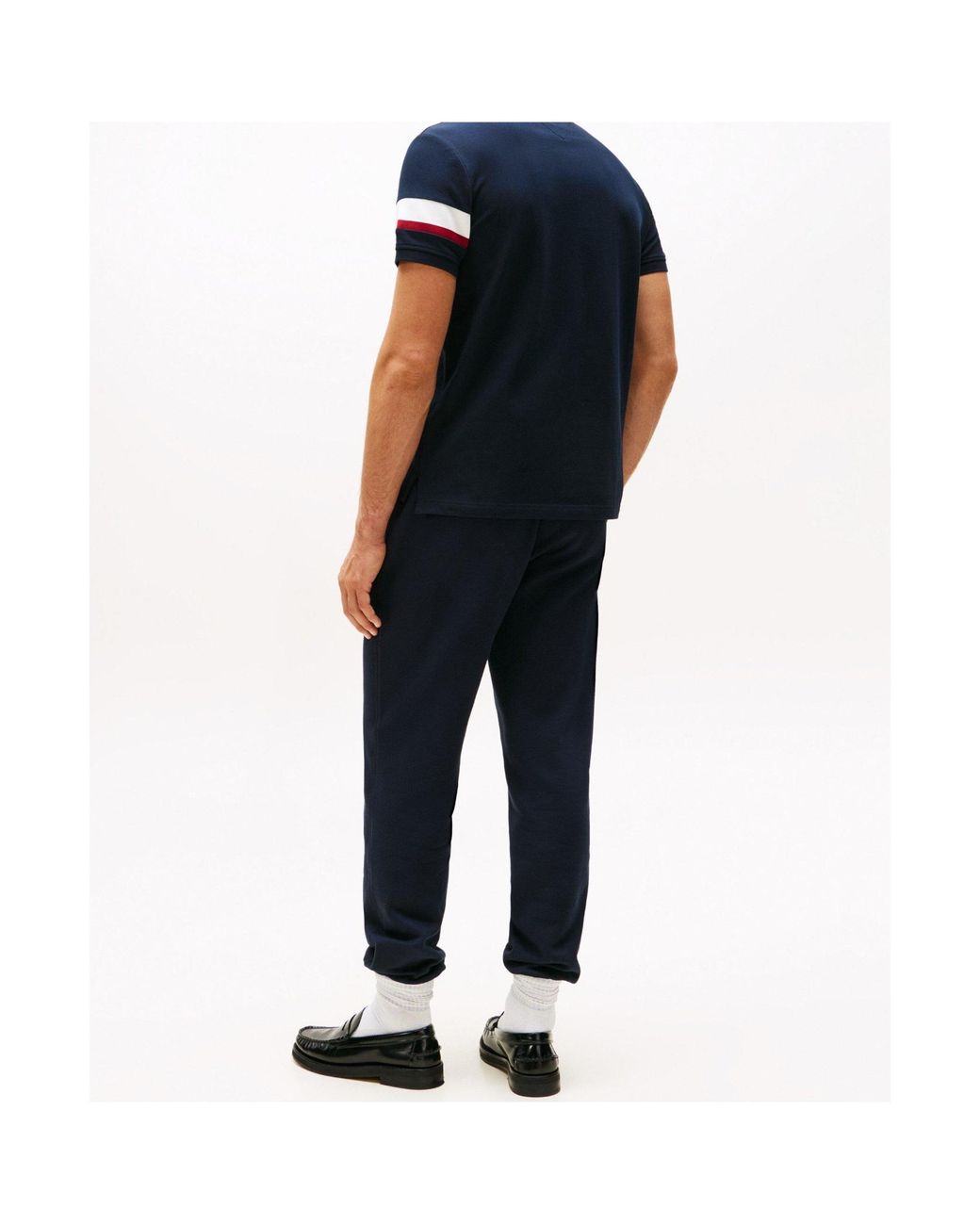 Tommy Hilfiger Blue Logo Short Sleeve Polo Shirt for men