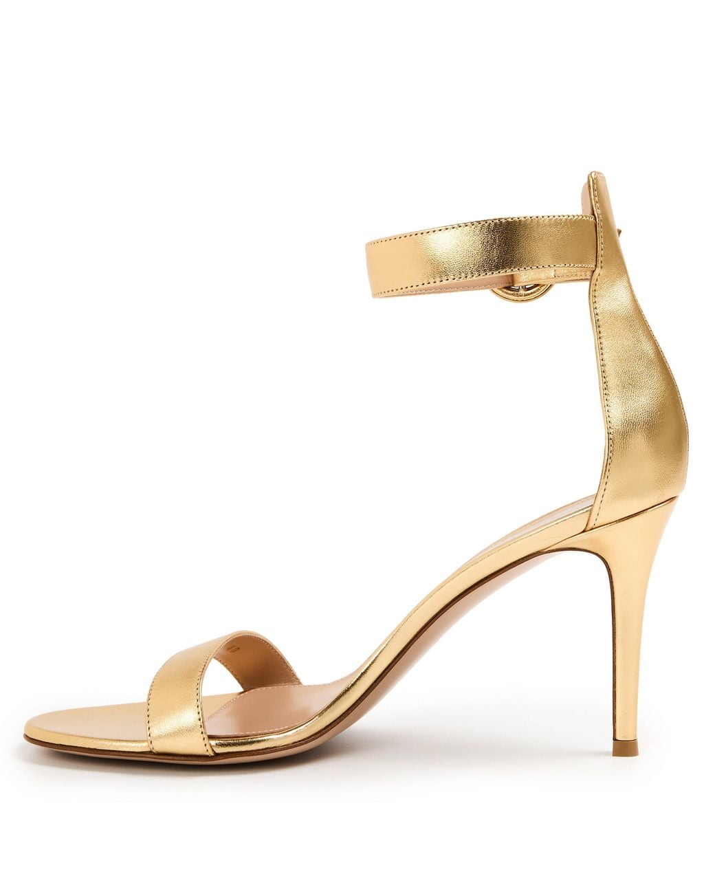 Gianvito Rossi Metallic Simple High-Heeled Sandals