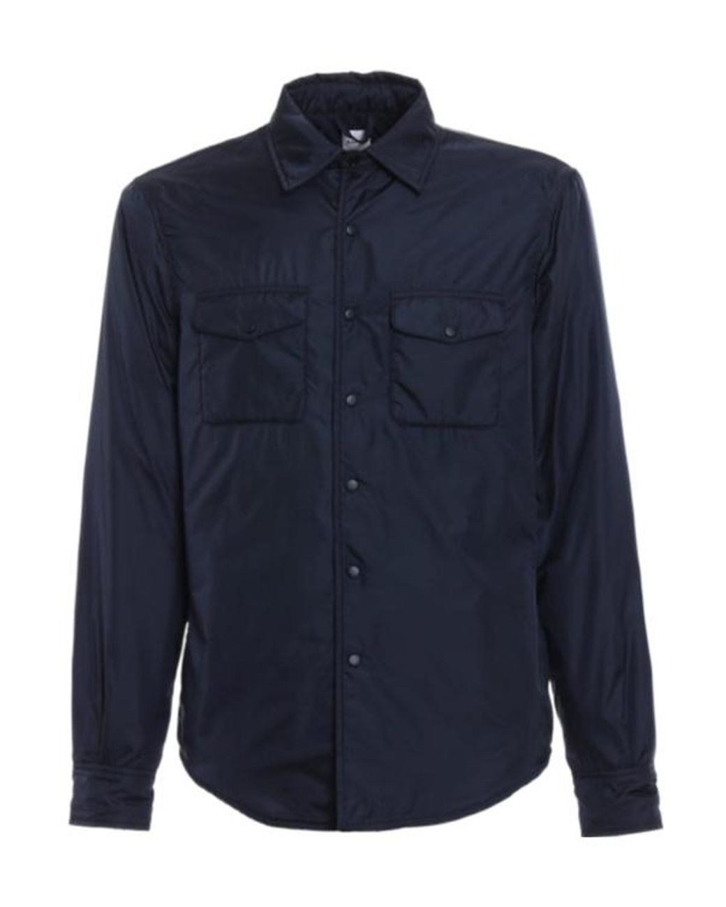 Aspesi Blue Shirt-Inspired Nylon Jacket for men