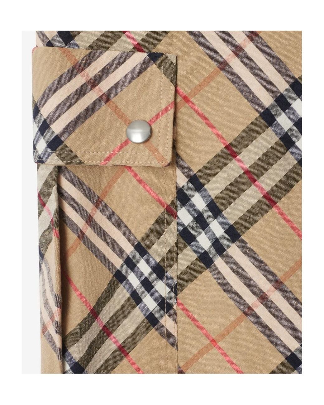 Burberry Natural Check Cargo Trousers for men