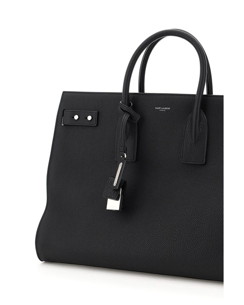 Saint Laurent Black Large Sac Du Jour Tote for men