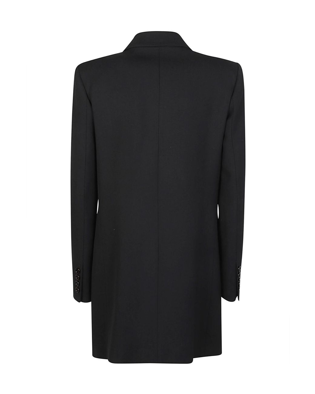 Elisabetta Franchi Black Flowing Gabardine Dress