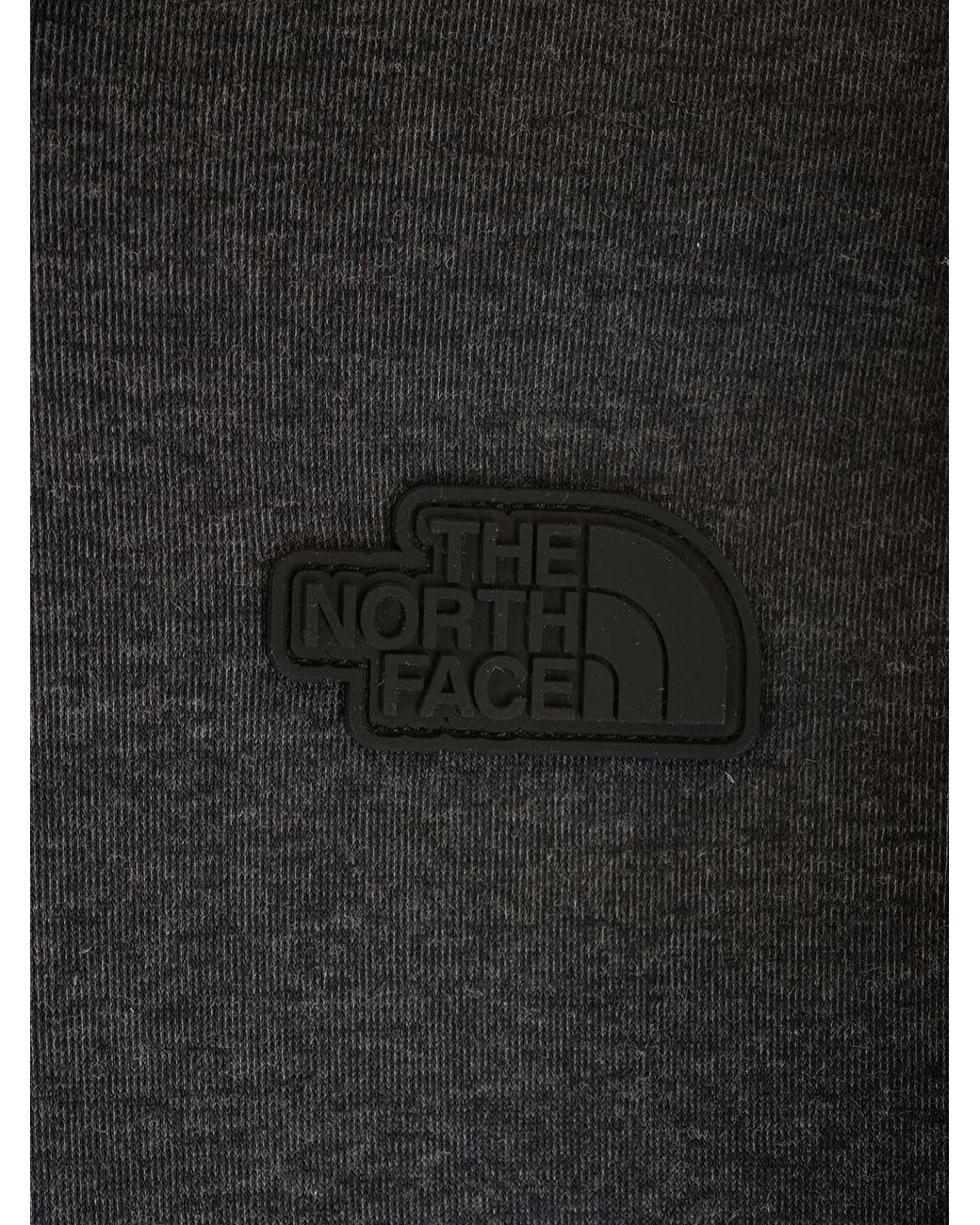 The North Face Gray Logo Detailed Long-Sleeved Hoodie for men