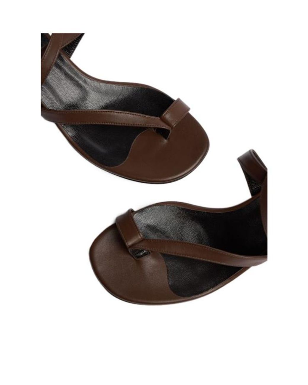 Khaite Metallic Ankle Strap Sandals