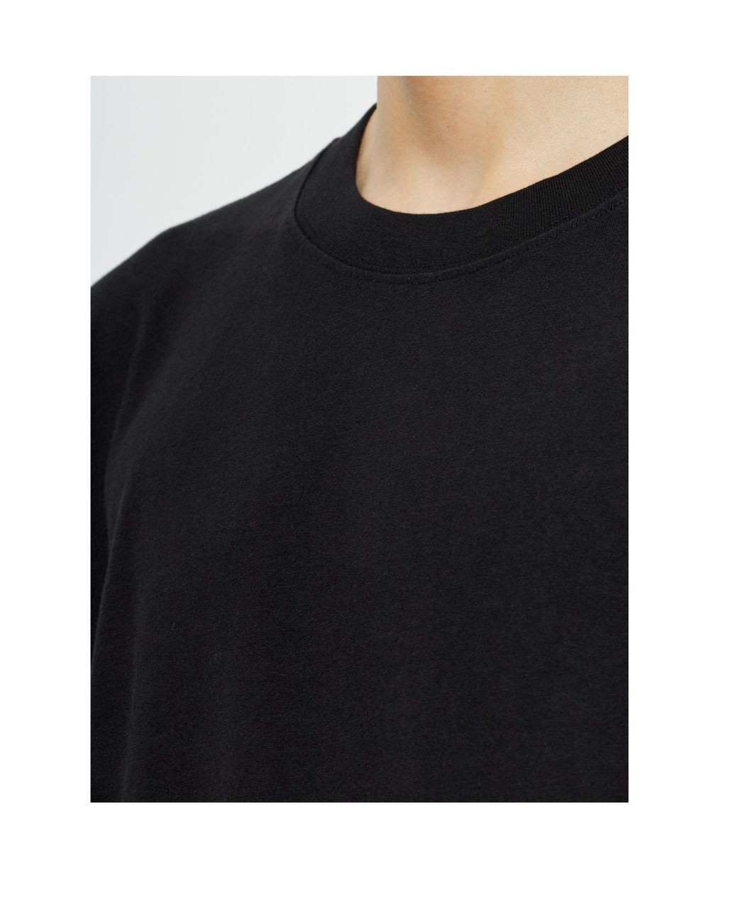 Dries Van Noten Black Hegland Oversized Long Sleeve T-Shirt for men