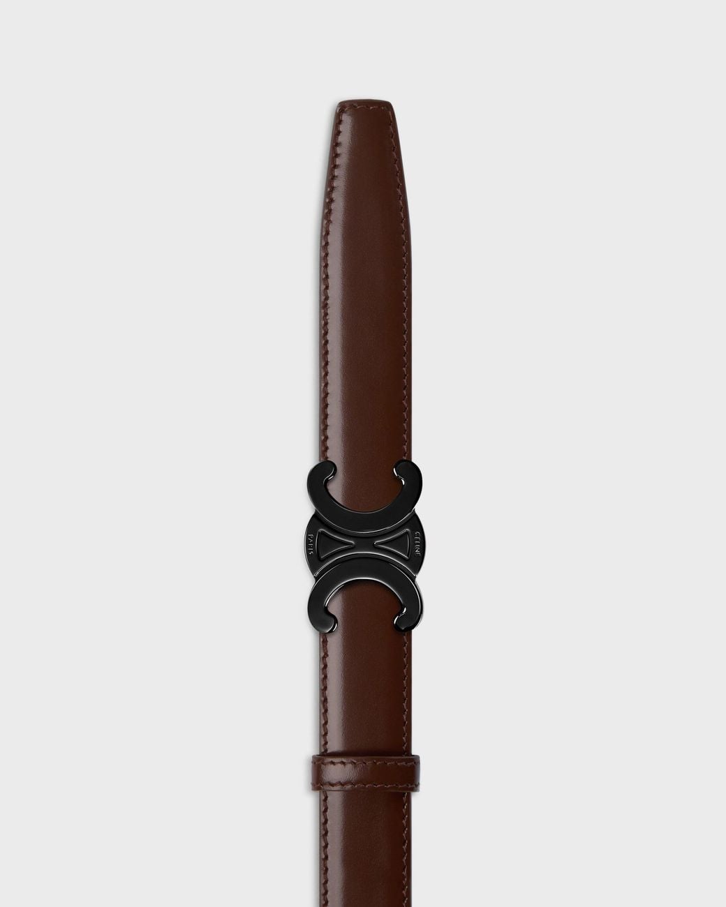 Céline Blue Triomphe Buckle Reversible Strap 25Mm