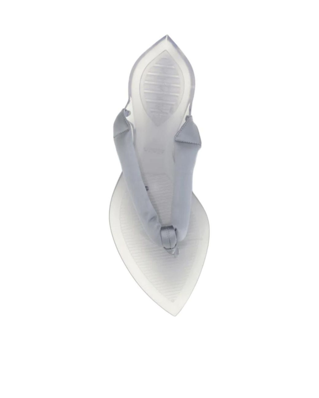 Alaïa White Alaïa Invisible Padded Thong Slides