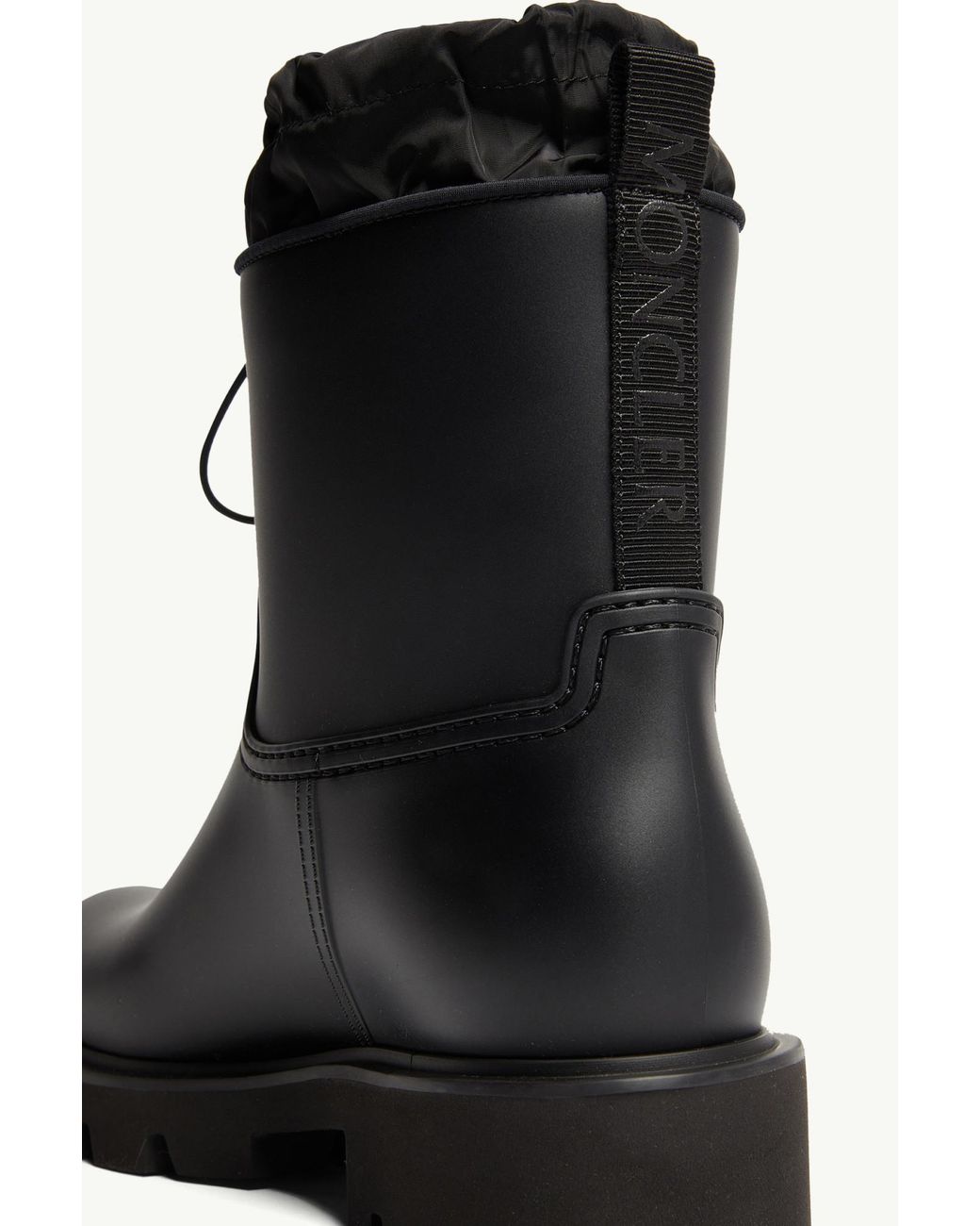 Moncler Black Kickstream Rain Boots