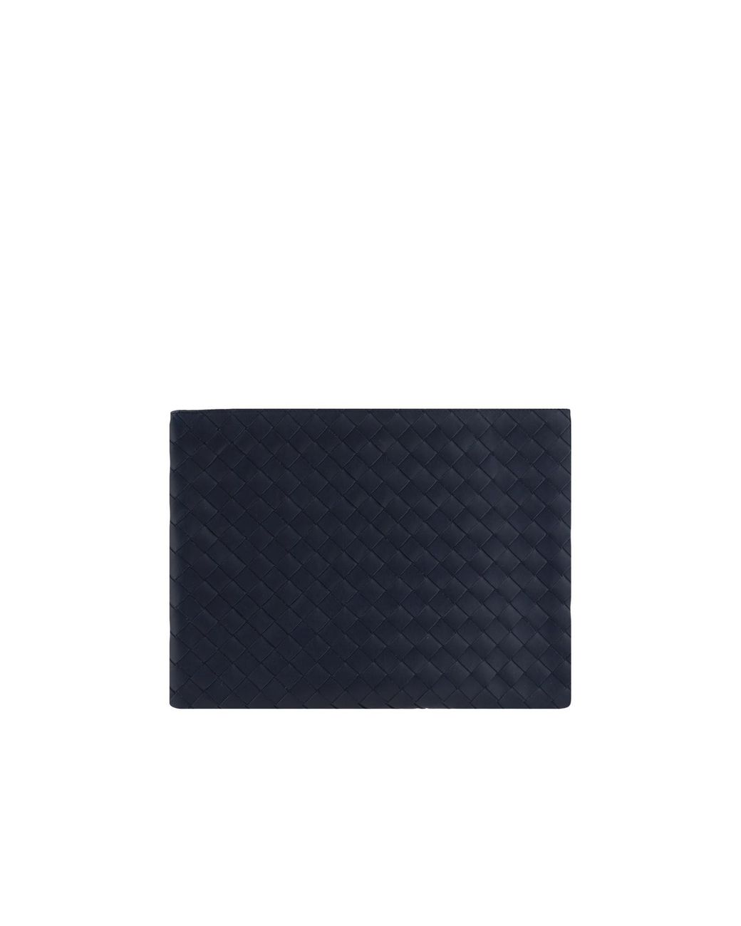 Bottega Veneta Blue Intrecciato Half Zip Pouch for men