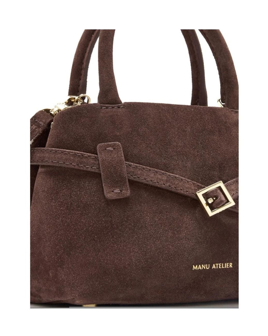 MANU Atelier Brown Leather Tote Bag