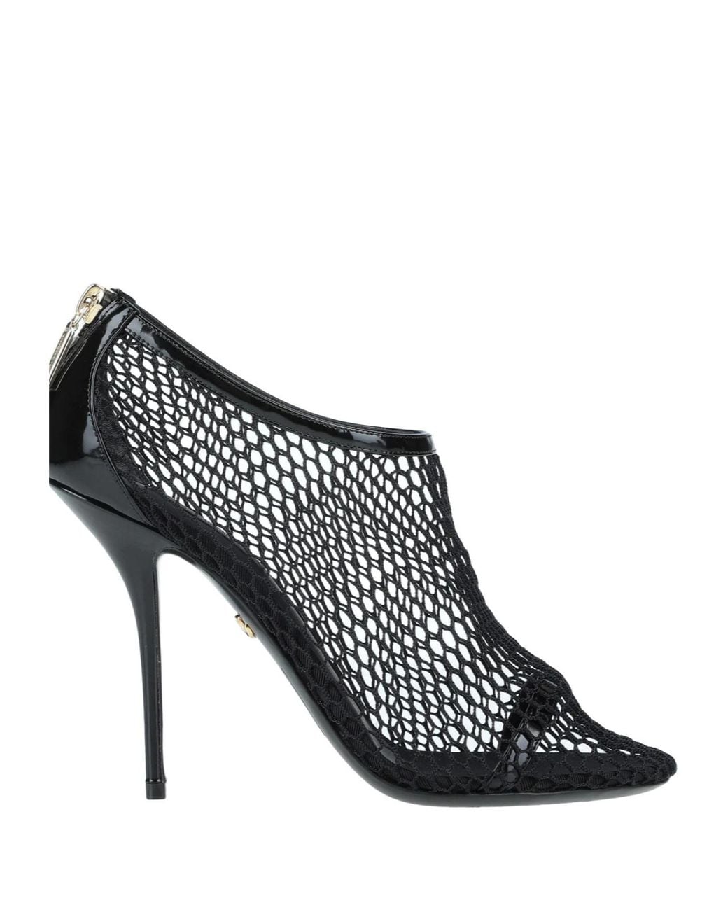 Dolce & Gabbana Black Solid-Colored Ankle Boots