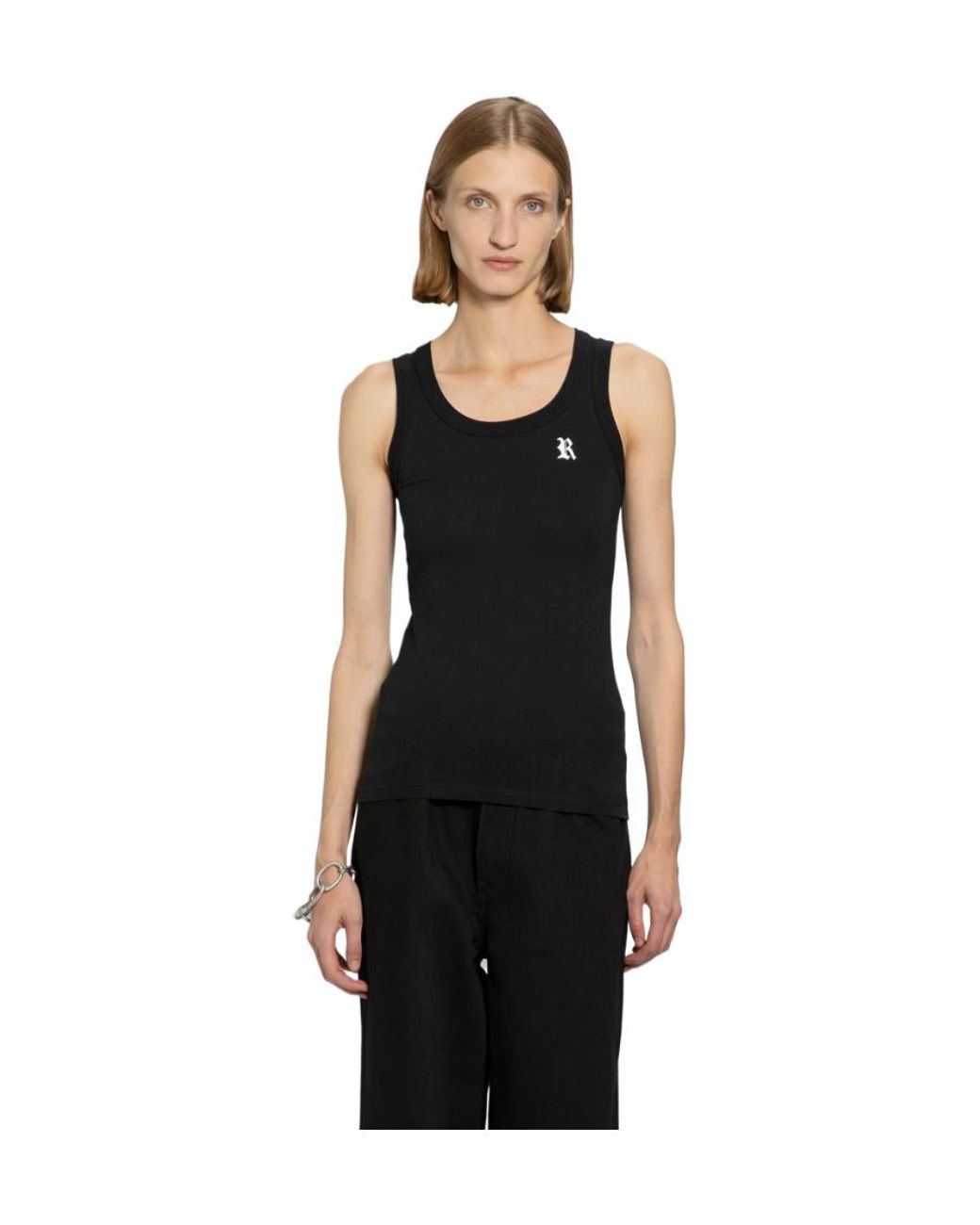 Raf Simons Blue Logo Vest